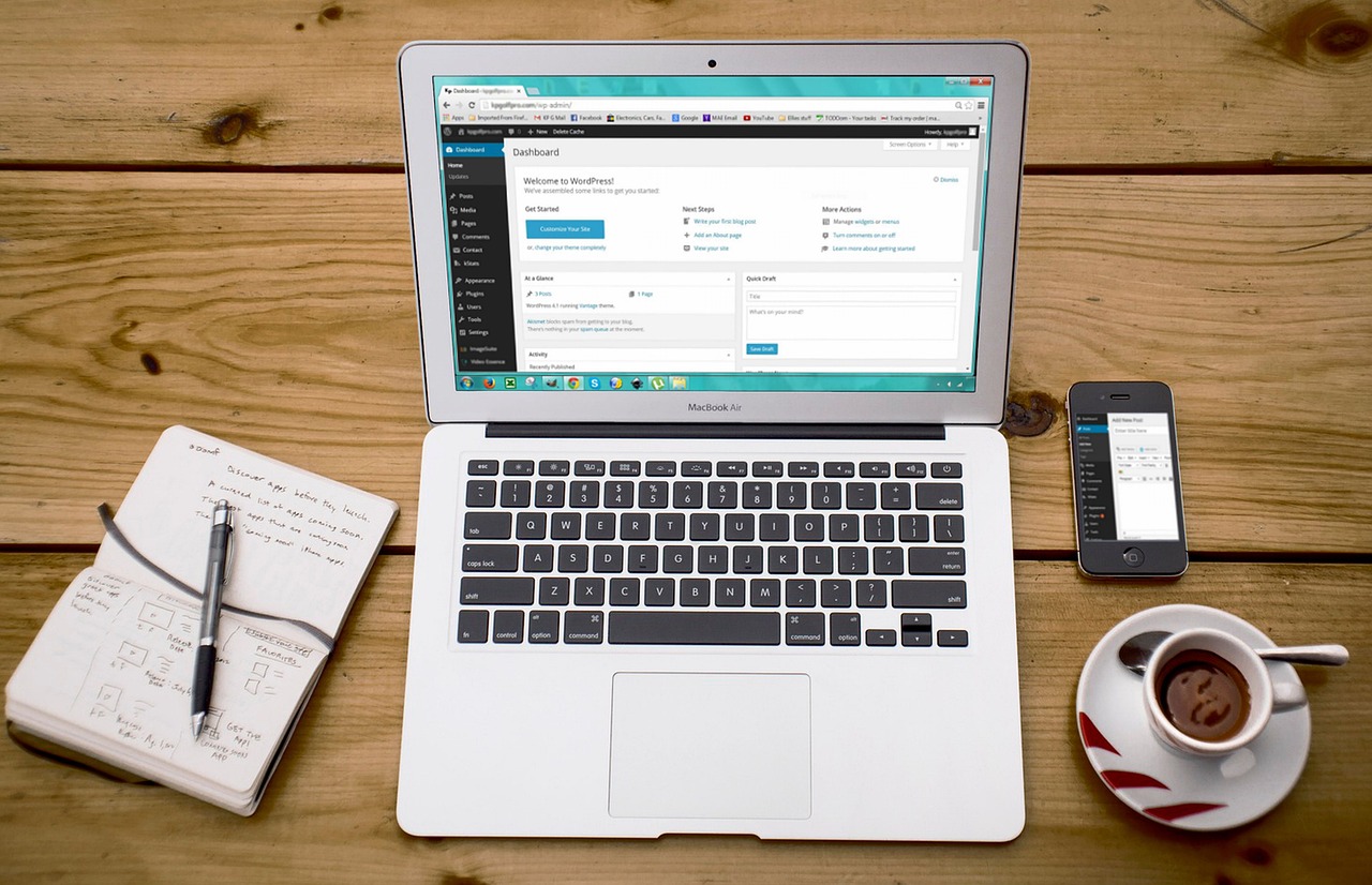 Laptop, wordpress, wordpress design — How to Use Receive SMS Online for Verification