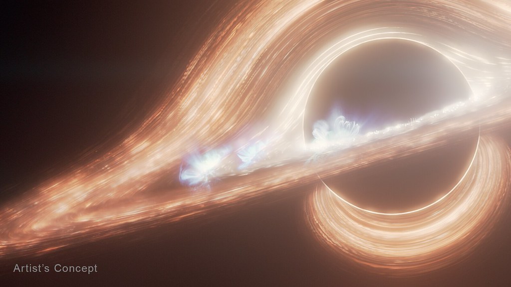 black hole magnetic eruptions